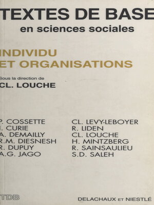 cover image of Individu et Organisations